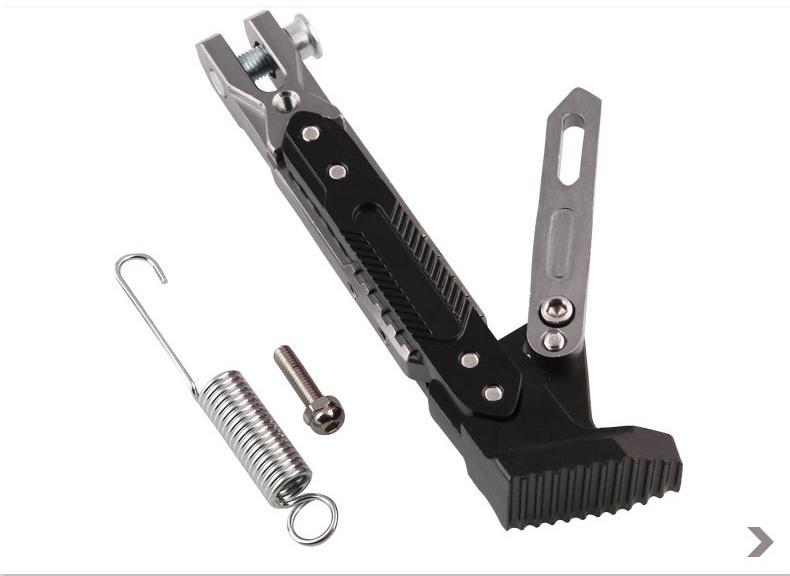 Universal Motorcycle Adjustable Kickstand Foot Brace Parking Leg Foot Side Support Stand