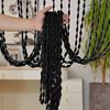 Door Curtain Beaded String Tassel Glitter String Curtains Room Dividers Curtain 100x200cm Lantern Shapes Door Curtain for Living Room Bedroom
