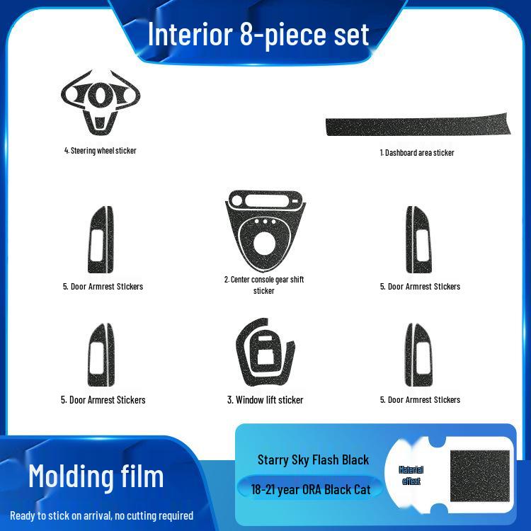 Пленка Звездное небо для интерьера ORA Black/Good Cat, матовая оберточная наклейка для замены