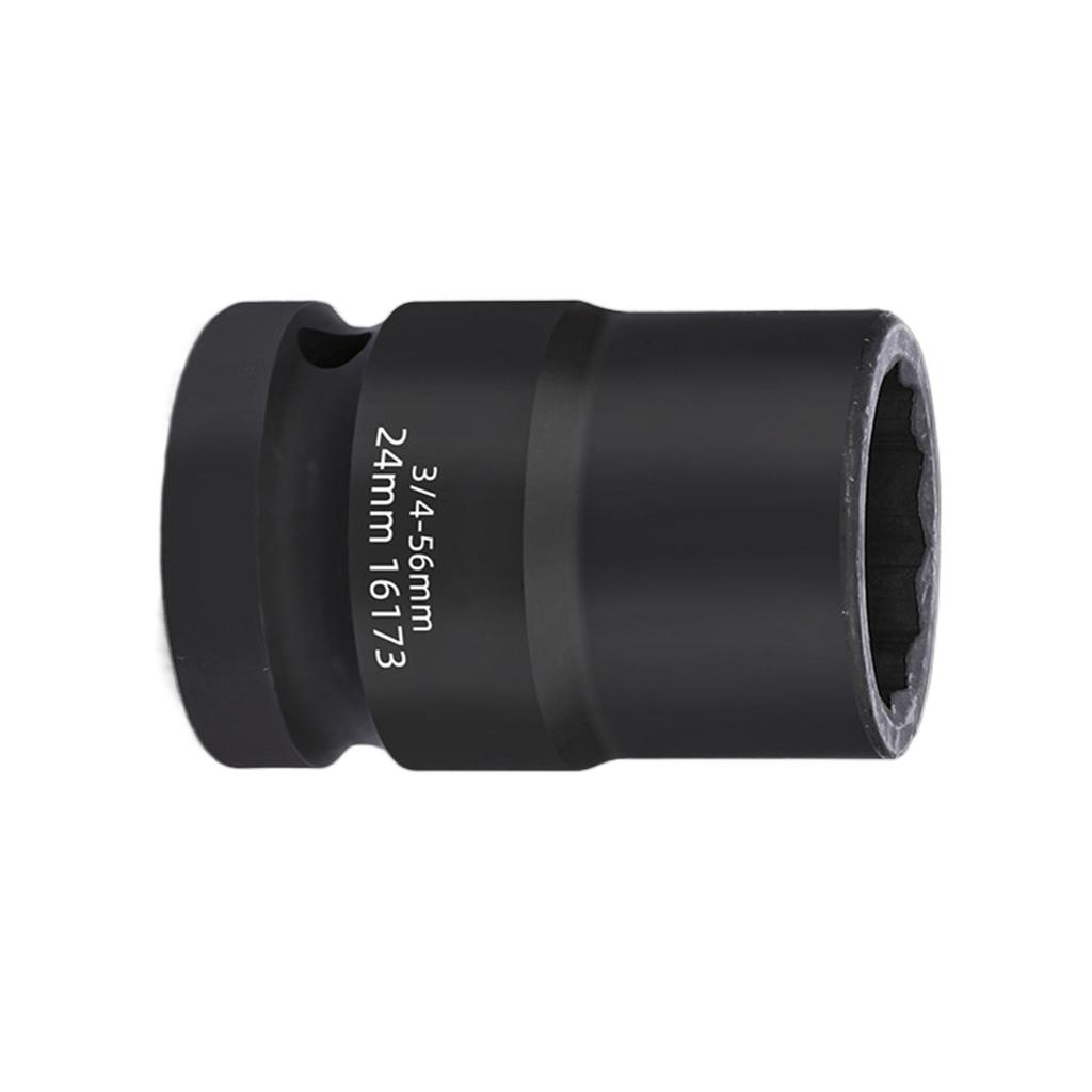 3/4Inch Drive Impact Wrench Socket 12 Point Drive Shaft Tool Power Socket for Heavy Duty Use Auto Repair Easy Removal