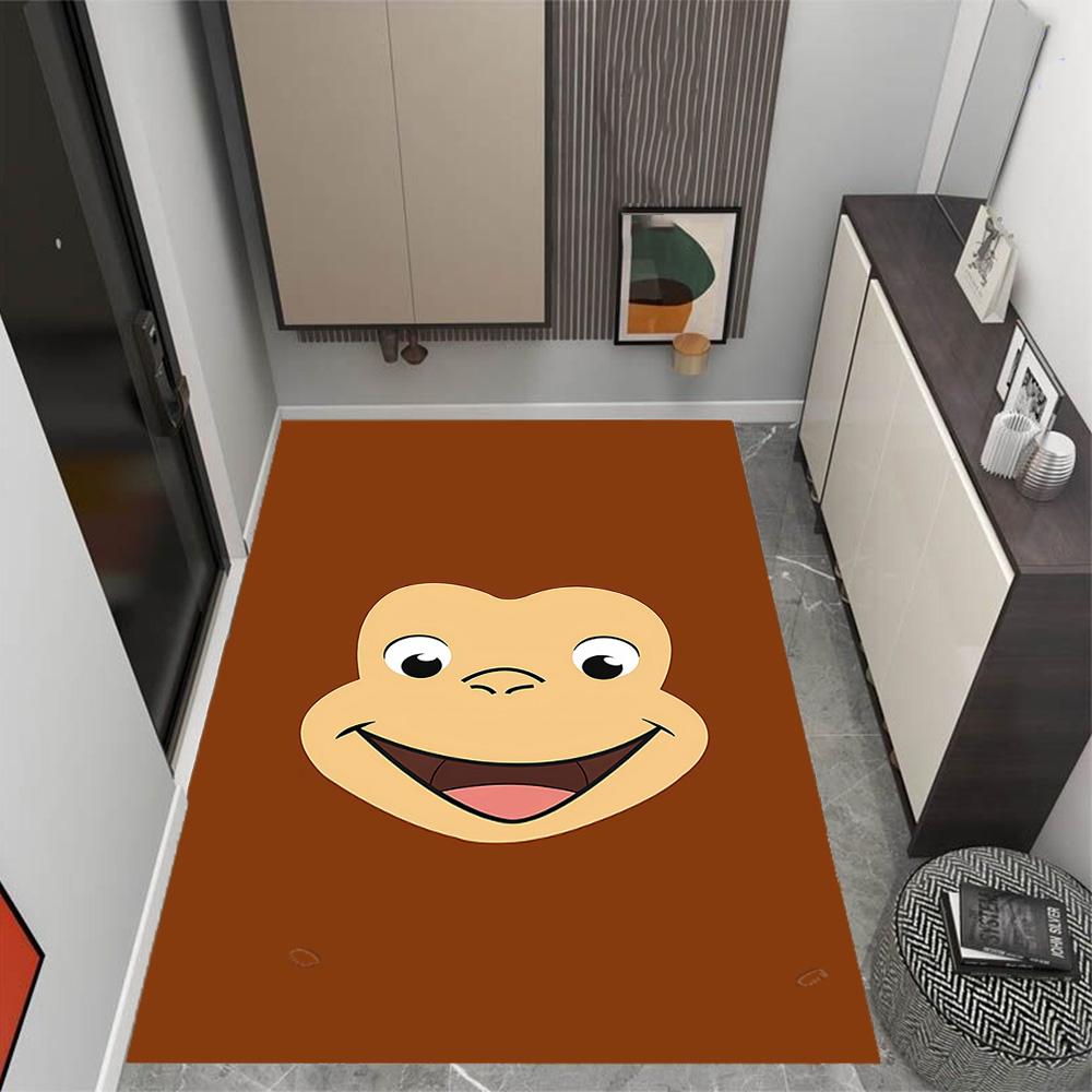 Blu And Eyi Adventure Themed Anti-Slip Rugs - Polyester Home Decor, Suitable for Bedrooms, Living Rooms, Doorways, Studios, and Decorations