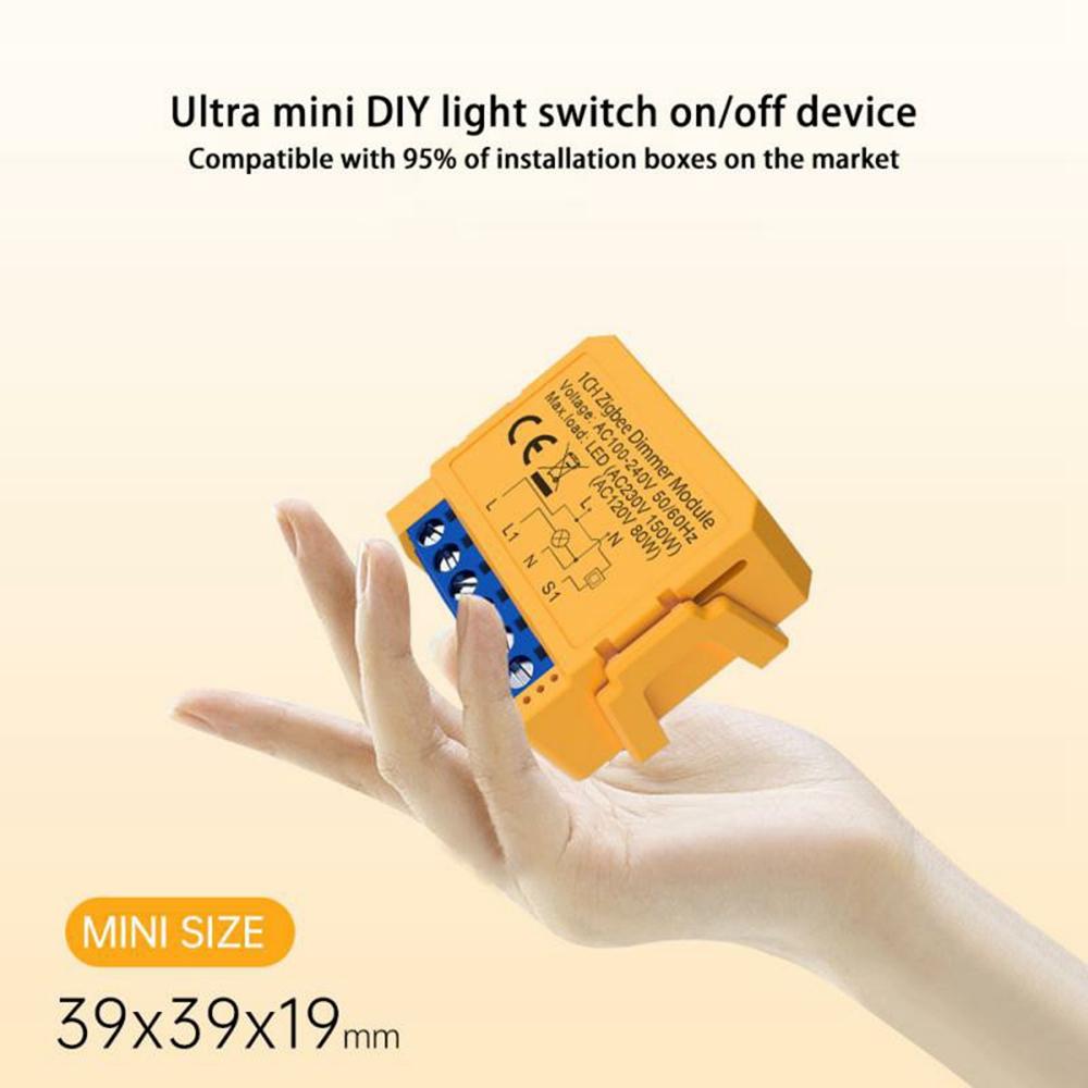 DMS16-1 Channel WiFi Zigbee Dimmer Switch Module Smart Lighting Control Wireless Remote Tuya Smart Home Device