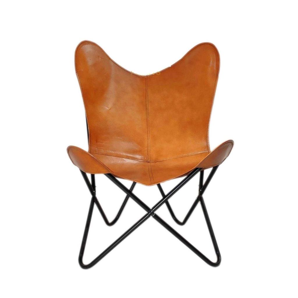 Новое кресло, кожаное кресло-бабочка для домашнего декора, кожаное кресло для отдыха.