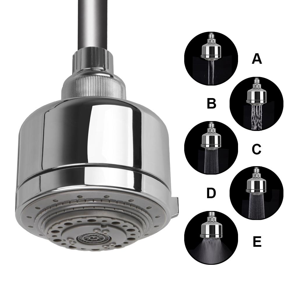 Вращающаяся верхняя лейка Полнофункциональная многофункциональная напорная душевая головка Аксессуары для ванной Водосберегающая Ремонт дома