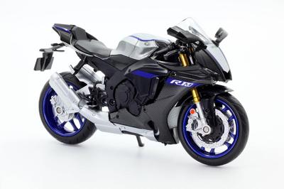Doyusha Литая модель мотоцикла 1/12 Масштаб 2022 Yamaha YZF-R1M Черная Готовый продукт