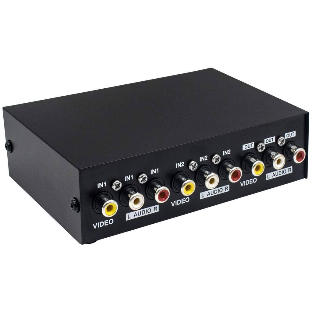 Duttek AV RCA Переключатель AV Переключатель AV Селектор AV Композитный Видео Аудио Селектор Коробка AV Переключатель Компоненты для DVD STB Игровой Консоли Переключатель,