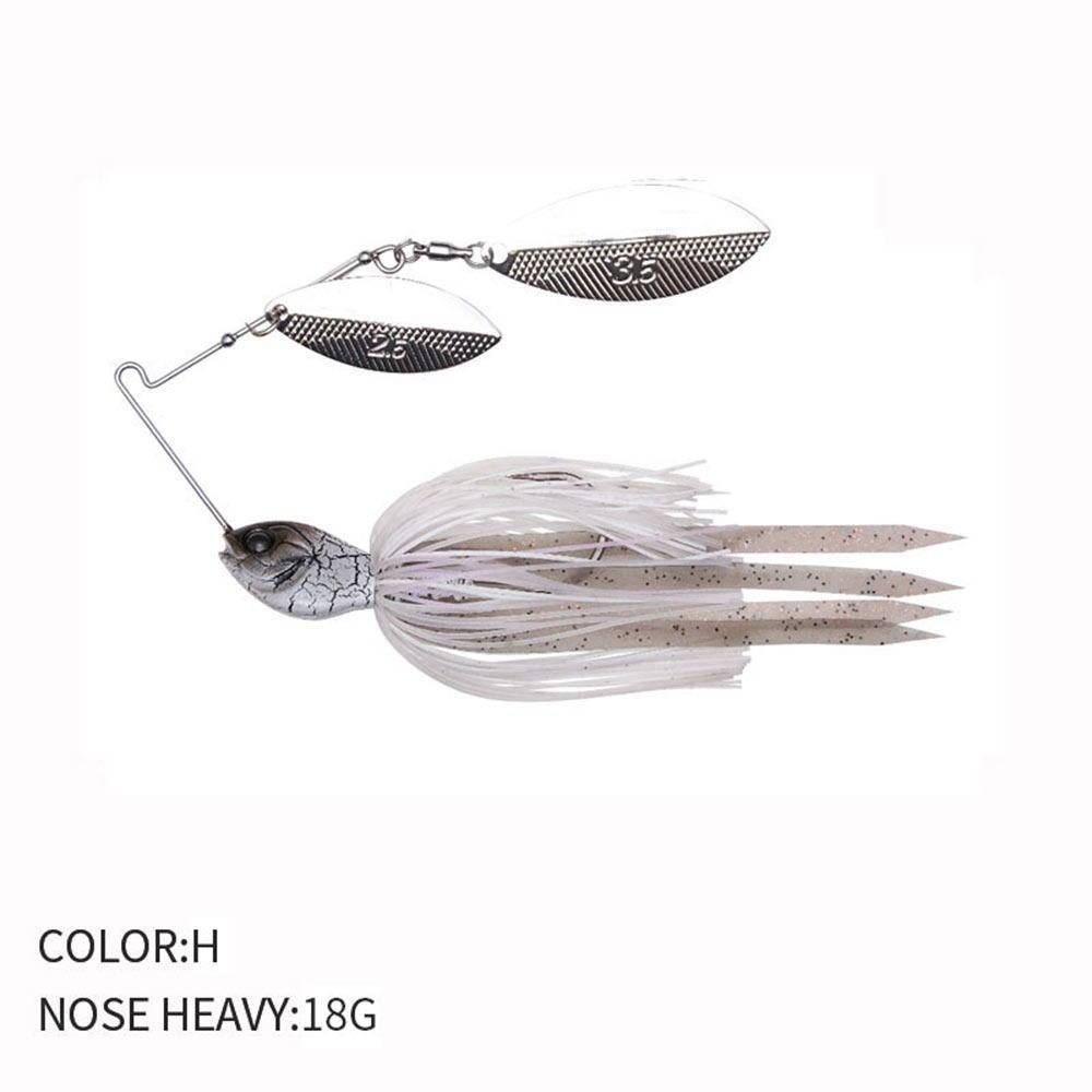 18 г 1 шт юбка спиннинг лезвия соленая вода японская приманка карповая ловля Pesca 9020 спиннербейт резиновая металлическая джиг-головка с силиконом