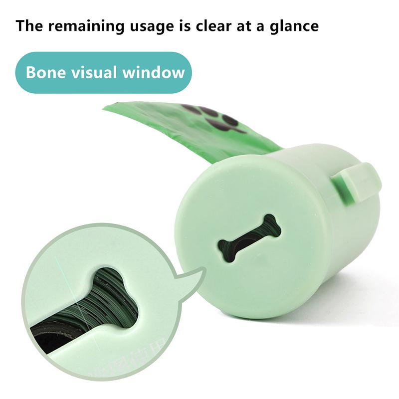 2Pcs Dog Poop Bag Carrier Portable Pet Waste Bag Dispenser Simple Stylish Dog Garbage Holder Dispensers Cleaning Supplies