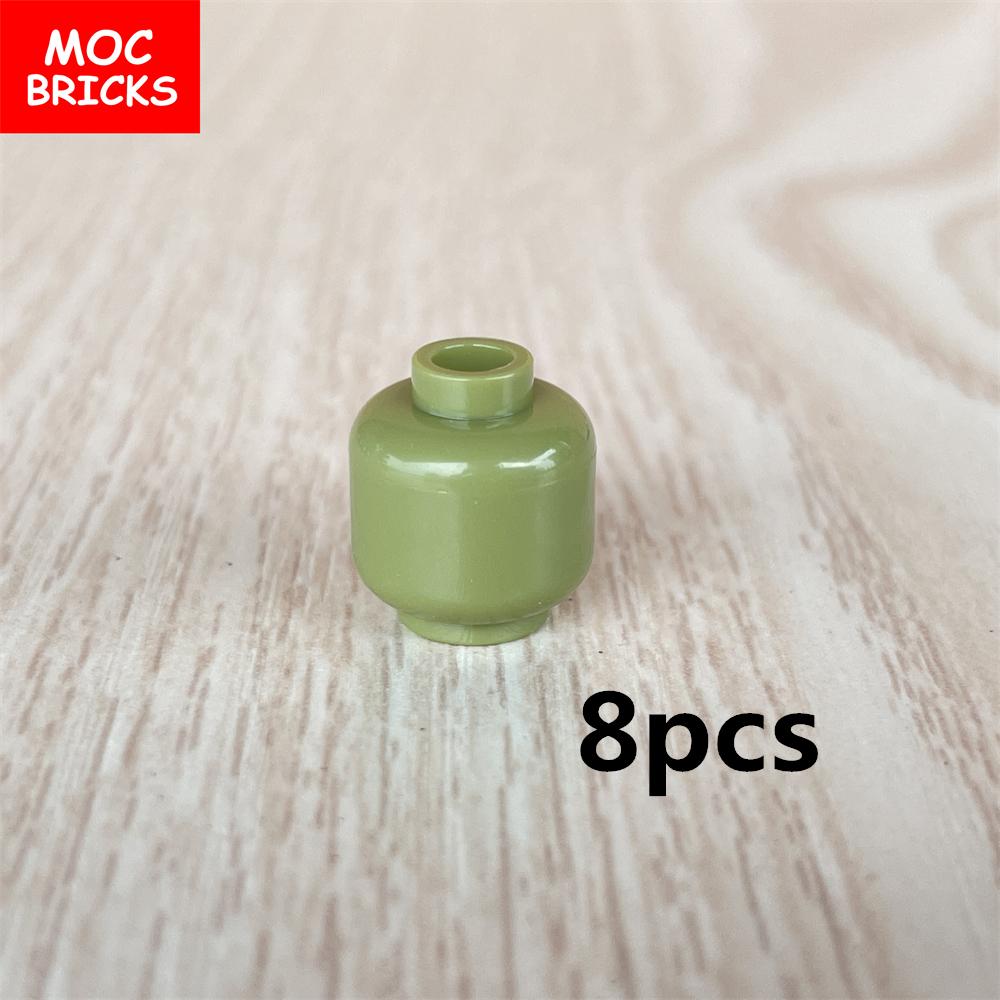 Фигурка MOC Bricks Пустая Голова Лицо Банка Бутылка Аксессуары Собранная Деталь Строительные Блоки Игрушки Для Детей