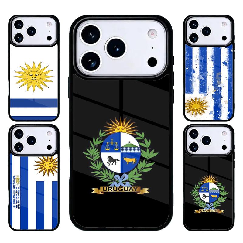 Uruguay Flag Phone Case For iPhone 17 Air 16 15 14 13 12 11 Pro Max Plus