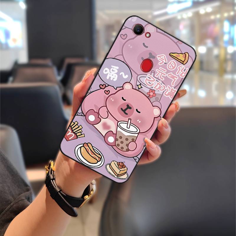 Силиконовый милый чехол для телефона для OPPO F7 Водонепроницаемый Модный дизайн Полная защита Защитный Парный Грязеотталкивающий Пыленепроницаемый ТПУ