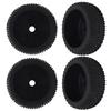 4Pcs RC Car Tire 112 Mm Diameter Rubber Tire Plastic Hub Universal RC Car Wheel Tire for 1/8 Models