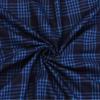 Bigreams Непрошитая, окрашенная в пряже хлопчатобумажная ткань для мужской рубашки в клетку темно-синего цвета индиго (58 дюймов Ширина ) Продается по метрам