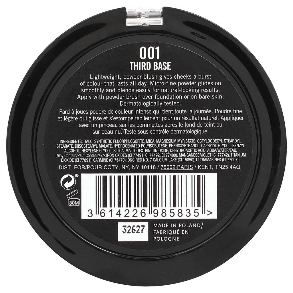 Maxi Blusher, 001 Third Base, 9G(0.31Oz)