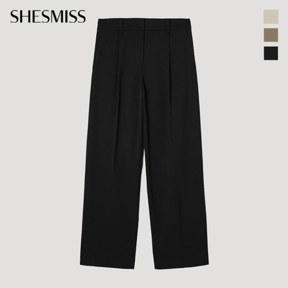 SHESMISS Pleated Straight Pants Swwslp11040