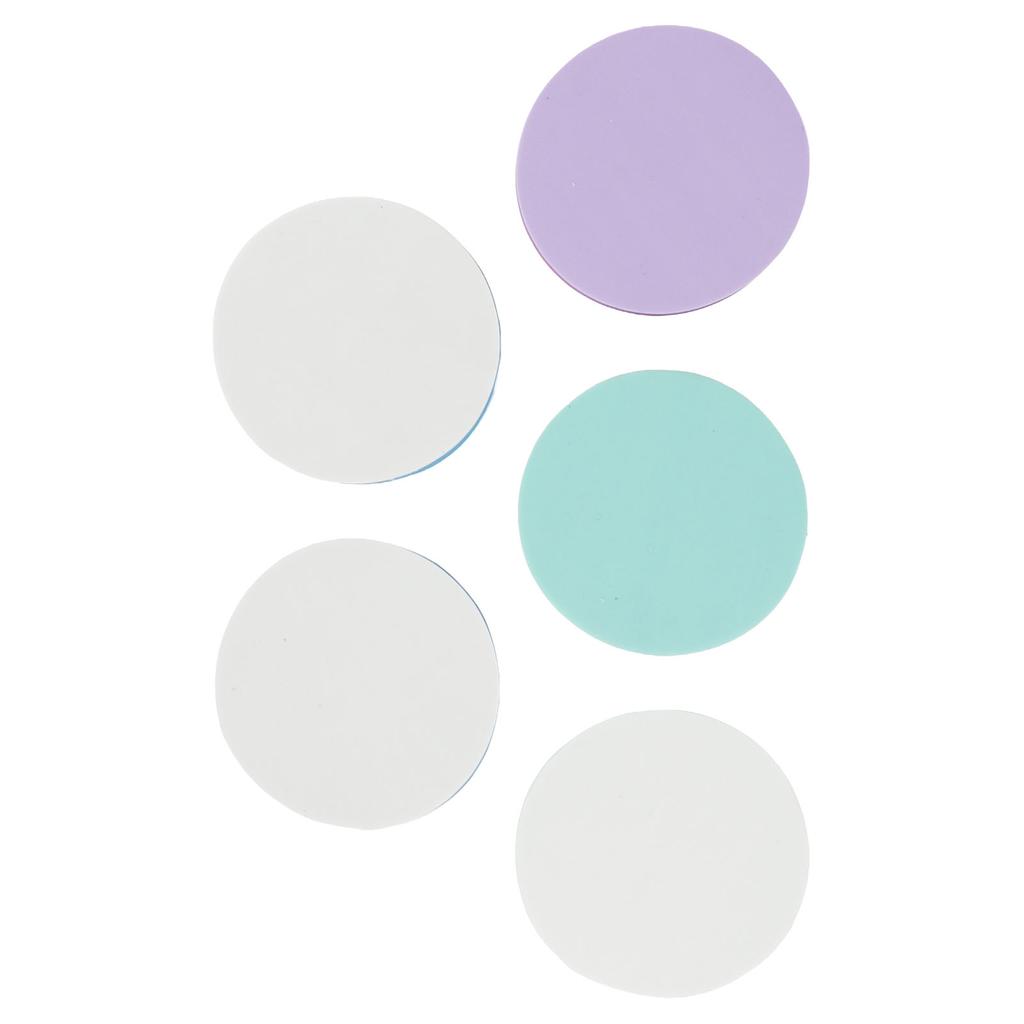 5 Pcs Carving Rubber Stamps Double Sided Removable Environmentally Friendly DIY Round Rubber Stamp