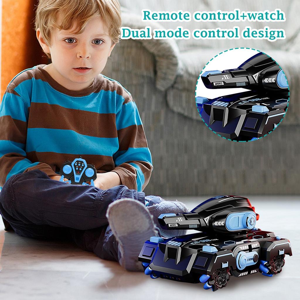 Пульт дистанционного управления Водяная бомба Танк Машина может чувствовать жесты Пульт дистанционного управления Автомобильные фары Мальчик Трюковая Машина Детские Игрушки