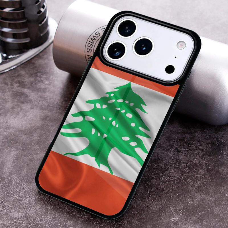 Чехол для телефона с флагом Ливана для iPhone 17 16 15 Pro Max Air 14 13 12 11 Plus Ударопрочный Capa Чехол