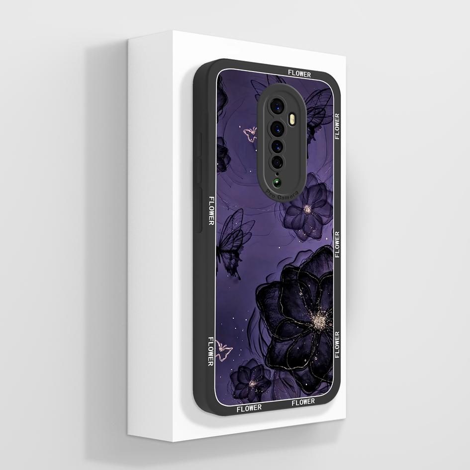 For OPPO Reno 2 3 4 5 2F 2Z 4F 5F 5K 5Z Lite Pro Phone Cases Beautiful Label Butterfly Patterns Soft Silicone Anti Drop Protective Shell For OPPO Capa