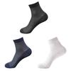 3 Pairs/Lot Plus Size EU38-47 Men's Work Business Casual  Black White Socks Thin Mesh Breathable Short Middle Tube Sock