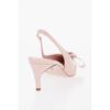 Salvatore Ferragamo Patent Leather Brilda Slingback Pumps With Point Toe 5 5cm Pink