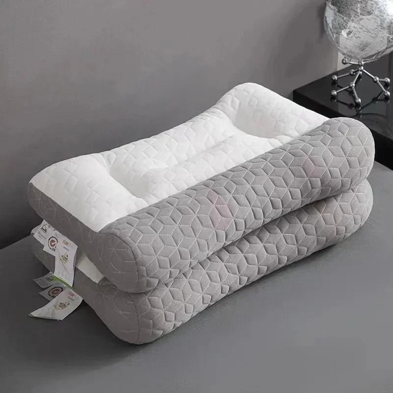 Подушка из латекса с эффектом памяти, ортопедическая подушка для шеи, помощь во сне, высокоэластичная, мягкая, пористая, подходит для дома