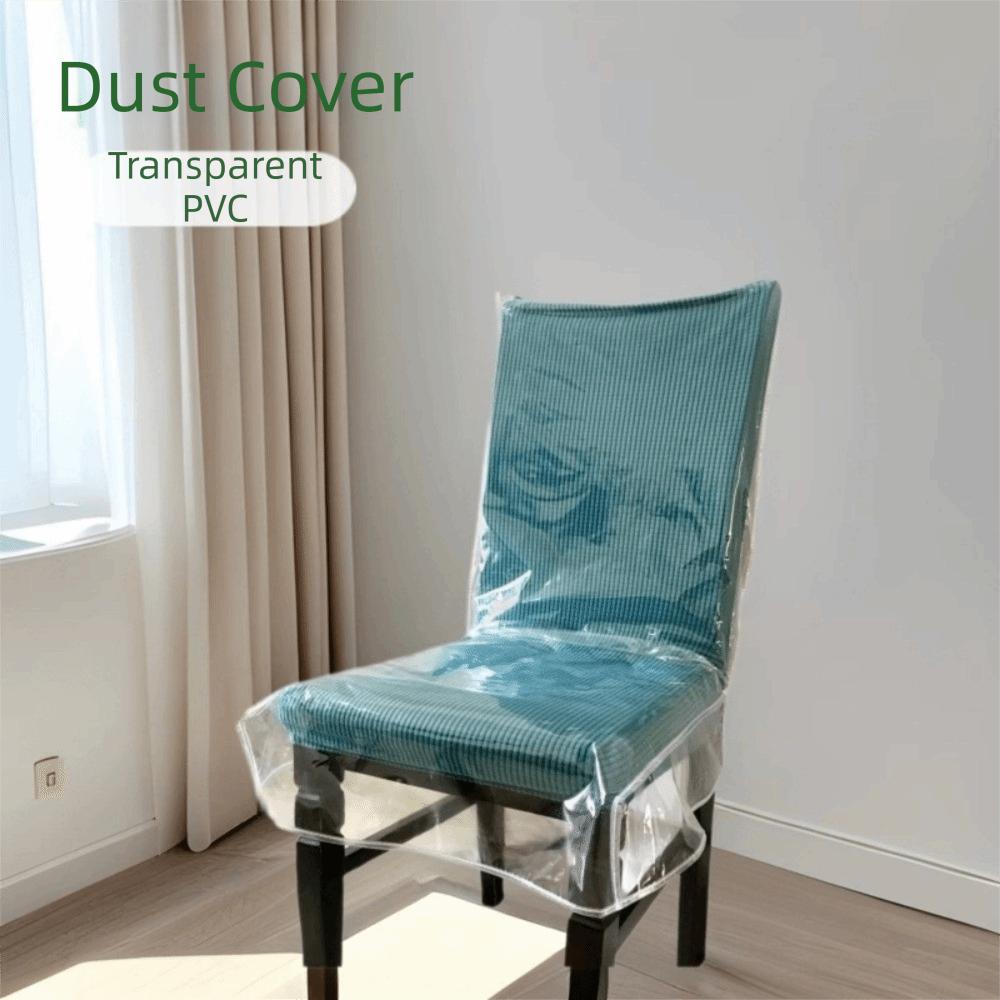 Clear Chair Seat Cover Waterproof PVC Chair Protector Slipcover Chair Cover Salon Use
