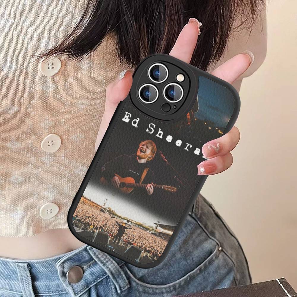 Singer E-Ed S-Sheeran Hot Phone Case Hard Leather For IPhone 16 15 14 13 12 Mini 11 14 Pro Max Xs X Xr 7 8 Plus Fundas