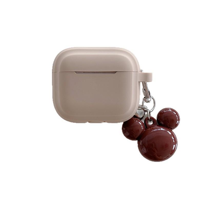 Simple solid color for AirPods 1 generation protective case second generation 1 generation pro1 apple bluetooth headset case cartoon woman