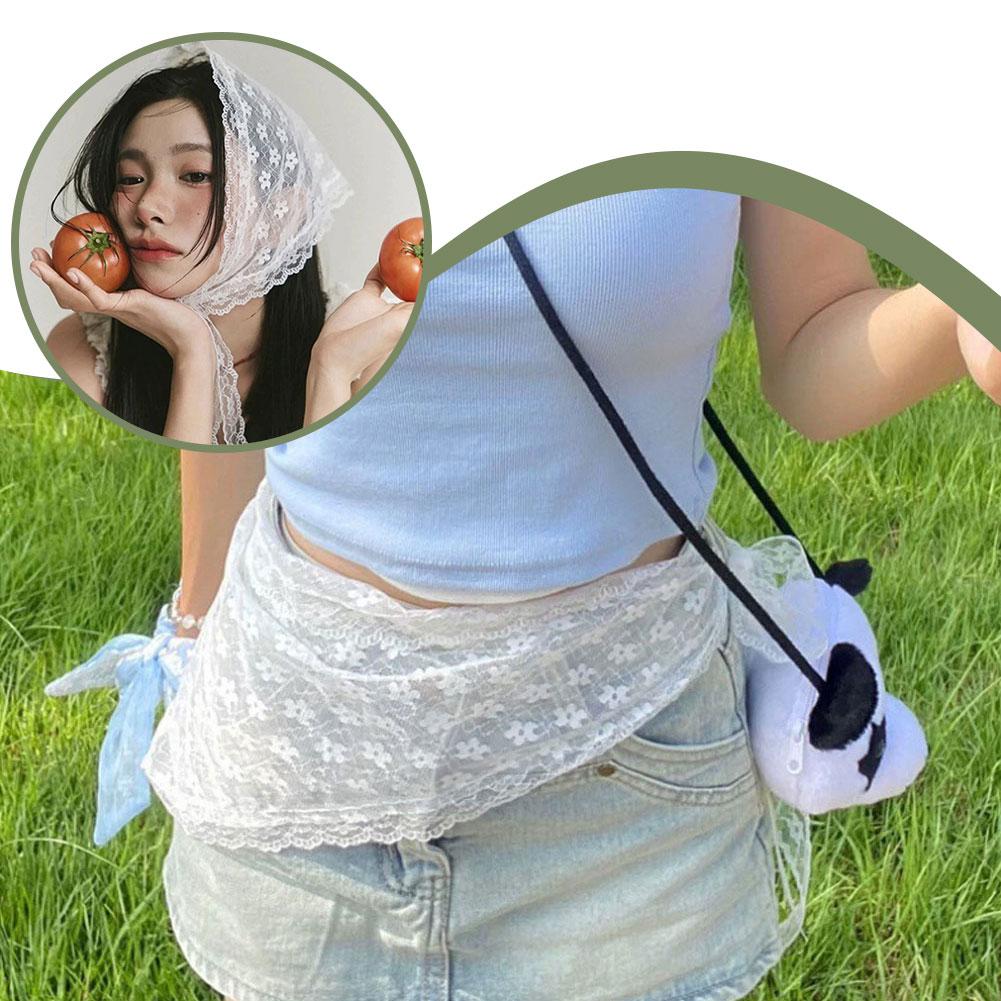 Summer Lace Scarf for Photo Shoots Feminine Accessory