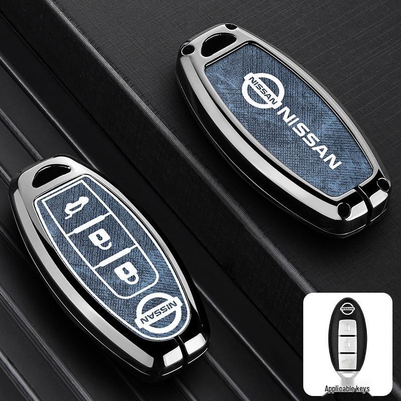Чехол для ключа Nissan: Металлическая крышка для Sylphy, Terra, Tiida, Qashqai, Murano, Kicks