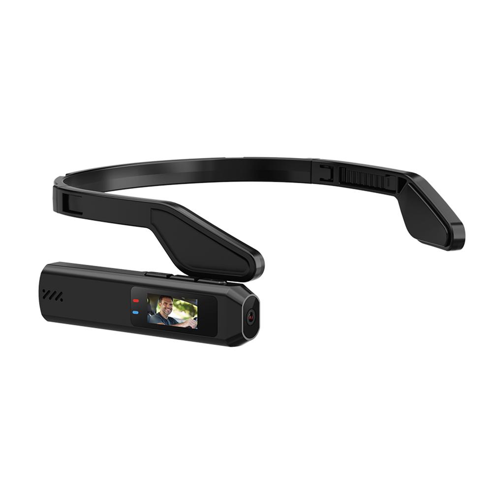 Wearable WiFi Video Camera APP Control Hands-Free Vlog Camera Built-in Battery Body Camera for Vlog Video Recording