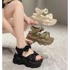 Fashion Summer High Platform Women Sandals 9CM Wedge Heels Bowknot Slipper Fashion 2025 Outside Chunky Sandals Beach Casual Slides Woman