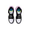 Jordan 1 Mid Белый Черный Кибер Розовый GS CZ9835-100
