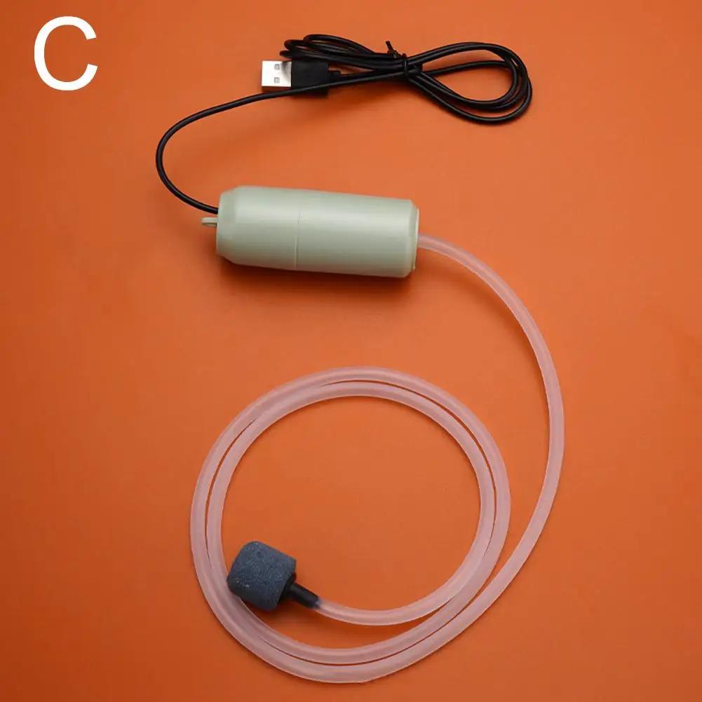 Аквариумный кислородный воздушный насос для рыб Usb бесшумный воздушный компрессор оксигенатор мини-аквариум портативный аэратор маленькие аксессуары W1u2