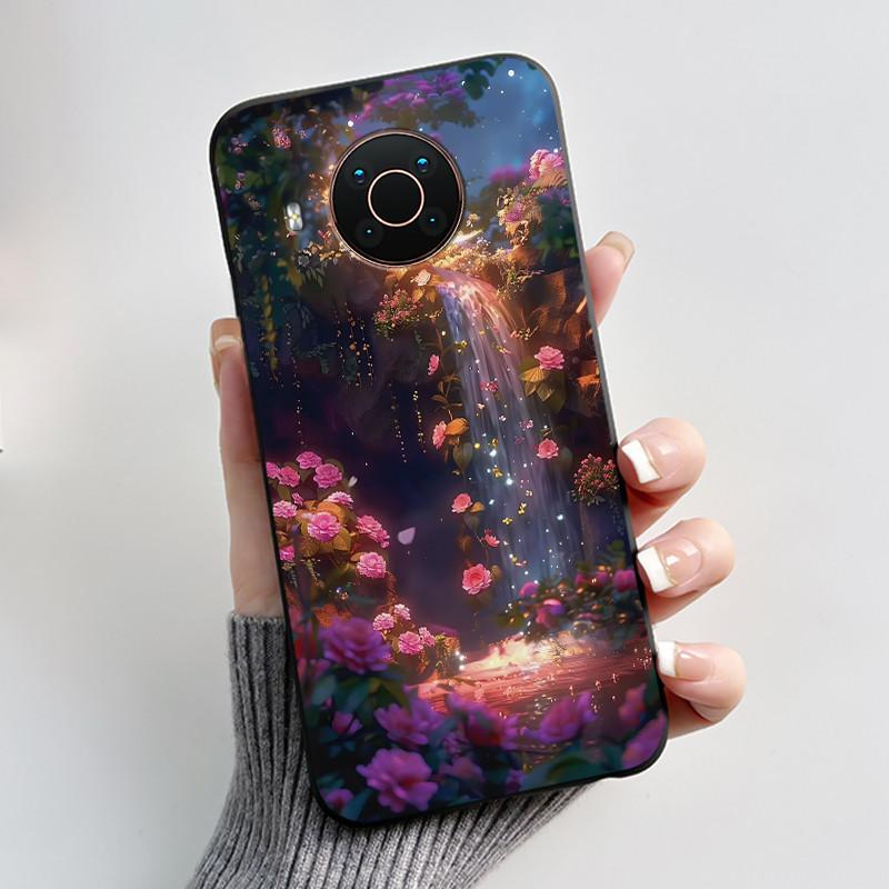 Вирусный черный чехол для Nokia X20/Nokia X10 Модный узор 'Драконьи Родственники' Гелевый чехол для Nokia X100 Ударопрочный мягкий чехол
