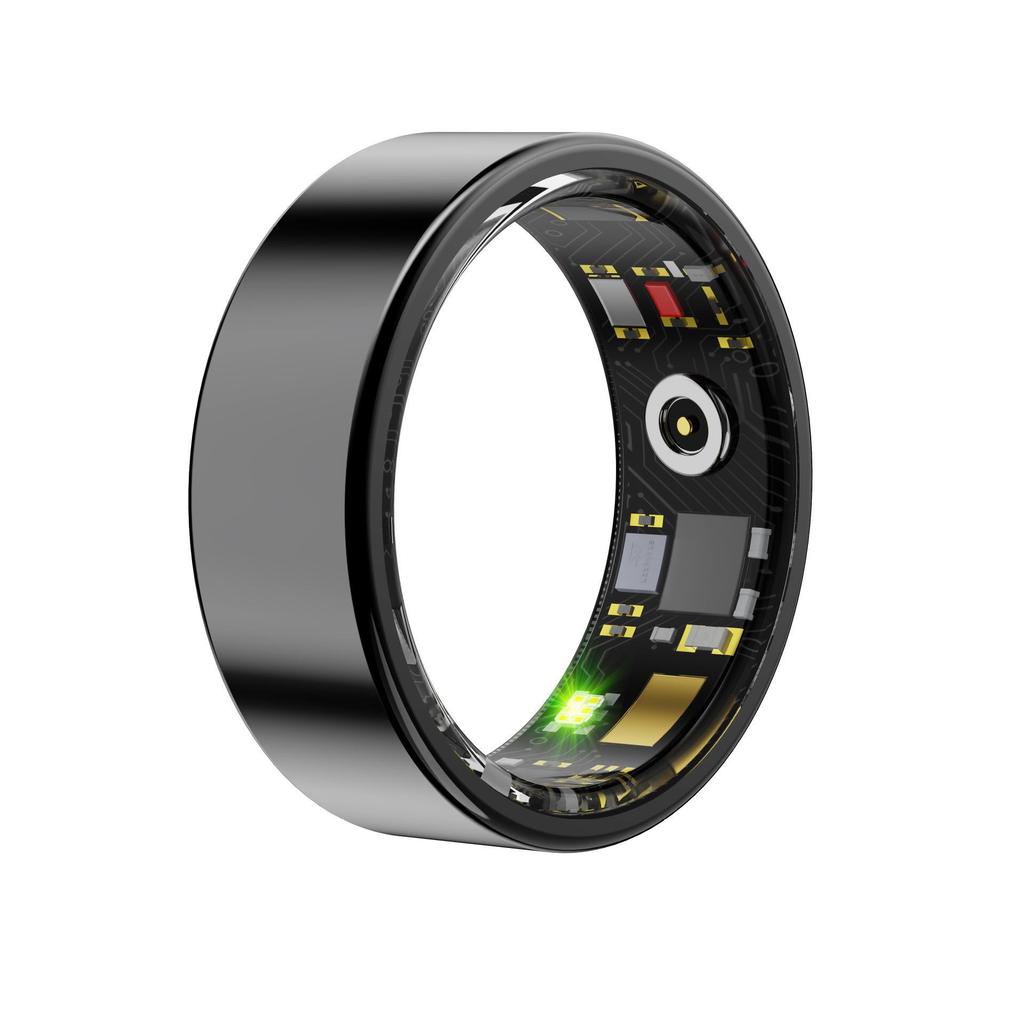 R11M Smart Ring: Real-time Heart Rate & Blood Oxygen Monitor, Waterproof Sports Pedometer with Multiple Modes & Remote Care.