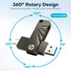 HP X762C USB3.2 OTG Type C металлический USB-флеш-накопитель 64 ГБ/128 ГБ/256 ГБ для ПК смартфона планшета