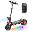 iScooter IX8 Electric Scooter 48V20Ah Battery, 1200W * 2 Motor, 12 "Tire Adult Electric Scooter, Max Speed 65-70km Range Black