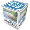 Haksan Cultural Company Red Gables and Sparkling Lake Mini Cube Jigsaw Puzzle, Korean Popular Puzzles