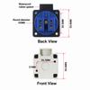 Single Phase AC Power Socket 2 Pin 16A EU Standard Plug Industrial Connector  Garden Device