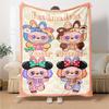 Labubu Personalized Name Blanket Multi-purpose Customizable Blanket Durable Comfort for Home Decor Office Office Chair Living Room for All Occasions
