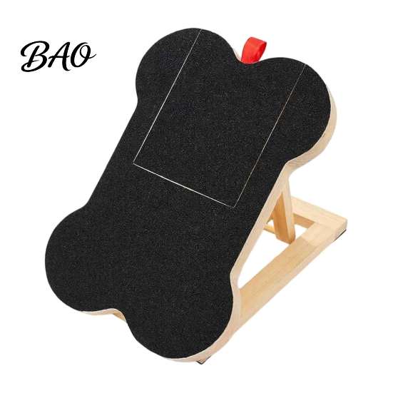 Puppy Nail Care Tool Adjustable Dog Scratch Board with Treat Box, Wooden Pet File Pad Pad, Interactive Toy for Stress-free Paw Dogs