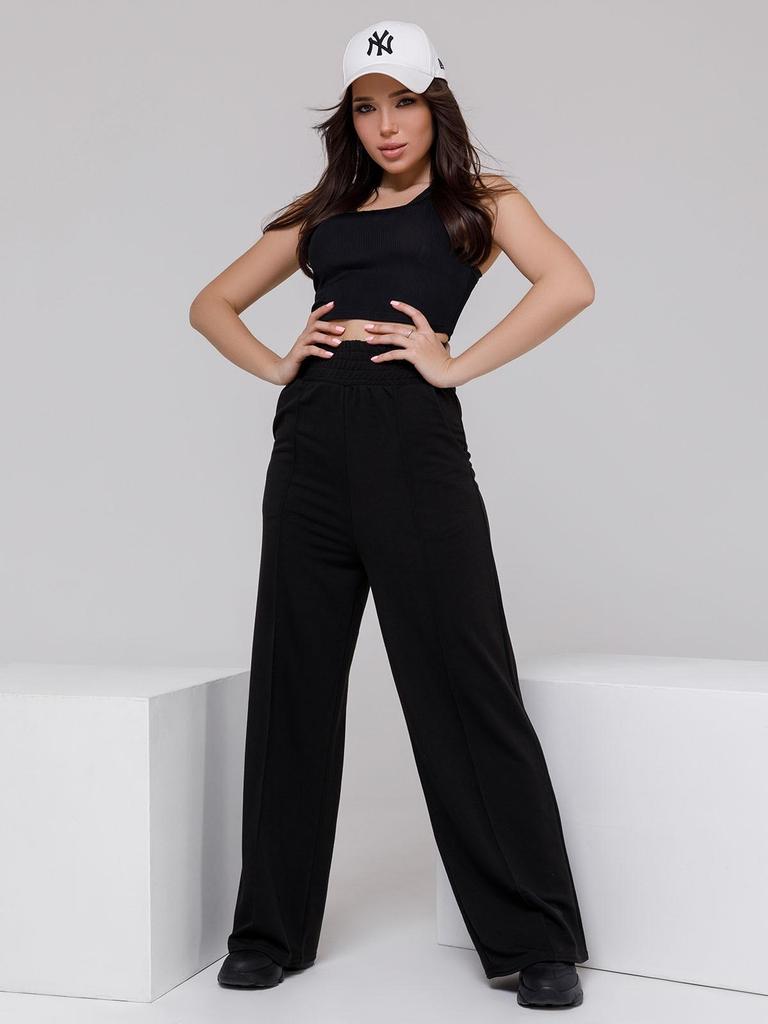 Широкие трикотажные брюки со стрелками Issa Plus