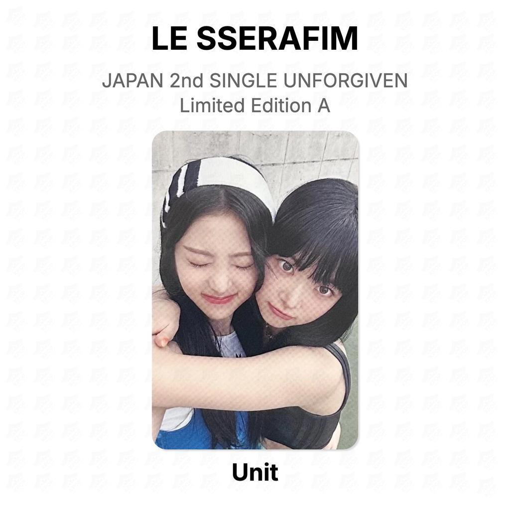 LE SSERAFIM ЯПОНИЯ 2-й СИНГЛ UNFORGIVEN Ограниченное Издание A Официальная Фотокарточка