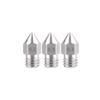MK8 Stainless Steel M6 Thread Nozzle: 0.2345mm Extruder Feeding Hot End Wire 3D Printer Accessory