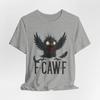 F-CAW-F Футболка Злой Ворон Смешной Мультяшный Готический Птица Хэллоуин Повседневный Дерзкий