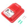 Sound and Light Fire Alarm 12V 24V Built In LED Super Loud Sound Fire Warning Siren for Residential