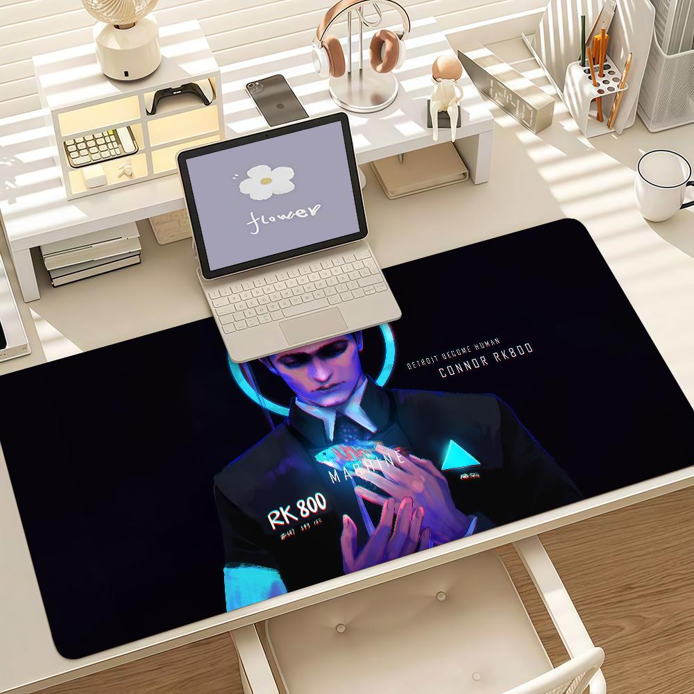Game D-detroit Become Human Mouse Pad Anti Slip Rubber Edge Locked Thickened Laptop Gaming Desk Mat