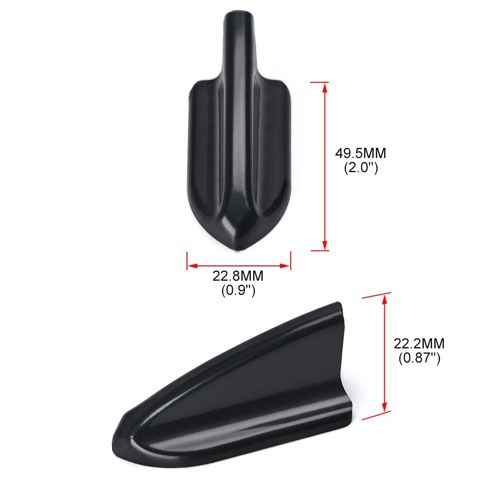 10 шт., автомобильный EVO-стиль, защита от УФ-излучения, полипропиленовая крыша, плавники акулы, спойлер, комплект крыльев, вихревой генератор, черный универсальный автомобиль